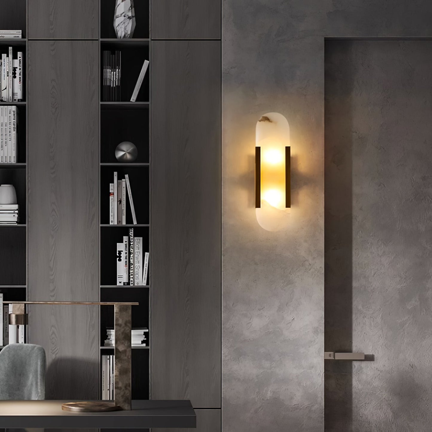 Stele Alabaster Sconce
