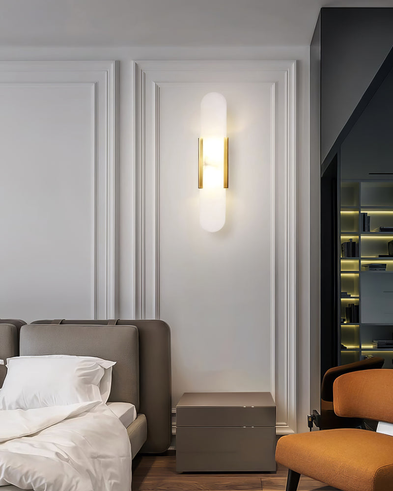Stele Alabaster Sconce