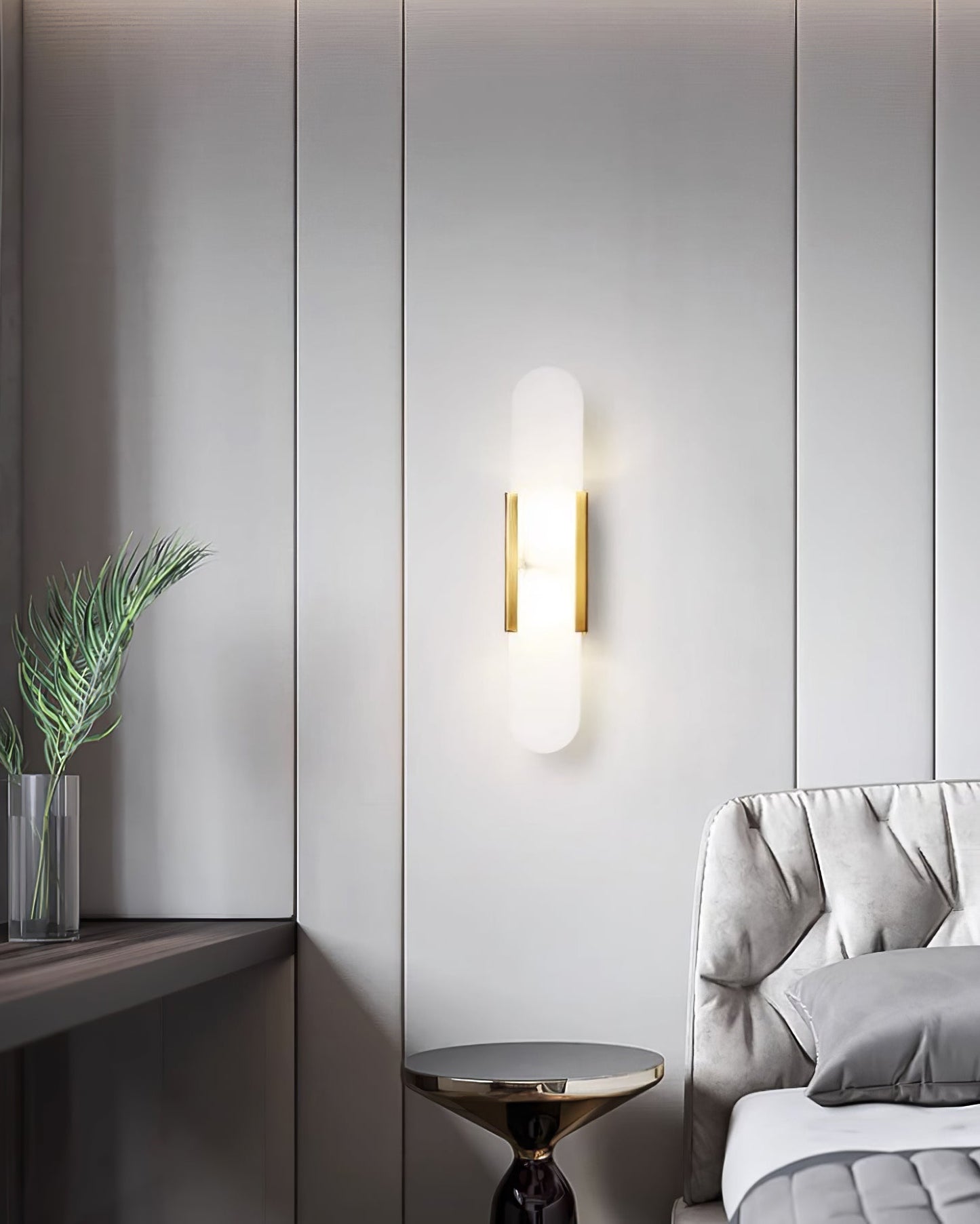 Stele Alabaster Sconce