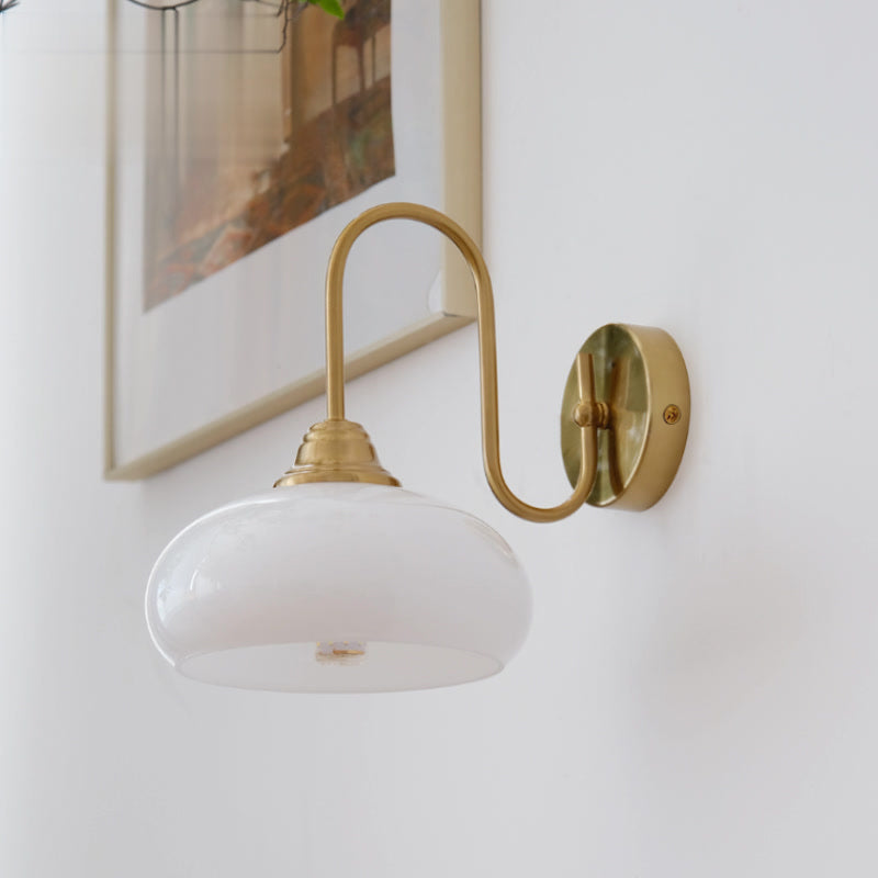 Aurore Messing Wandlampe
