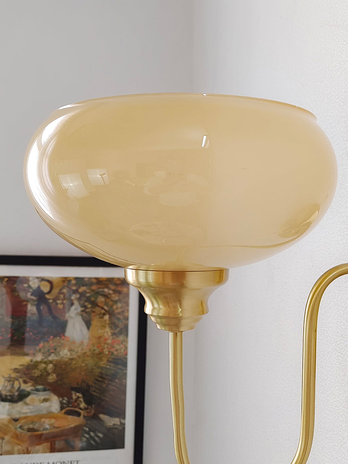 Aurore Messing Wandlampe