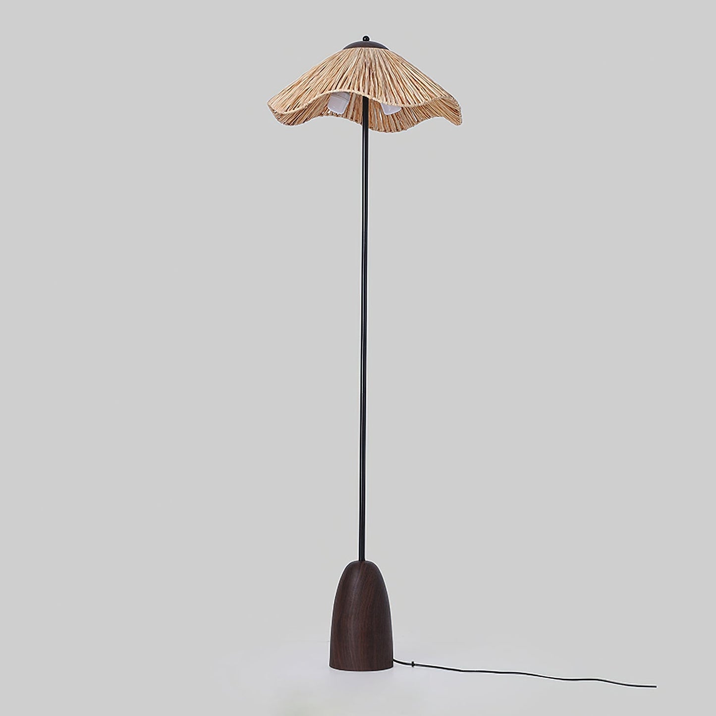 Parasol Rattan Floor Lamp