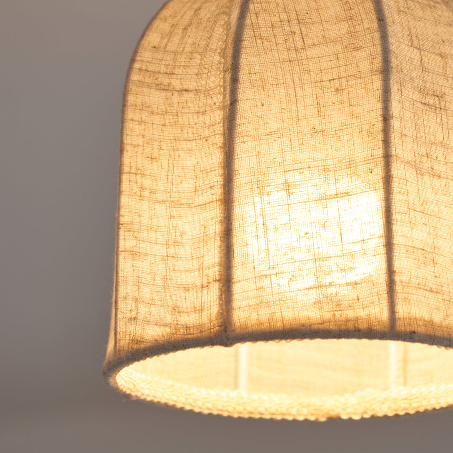 Cloche Linen Flush Mount