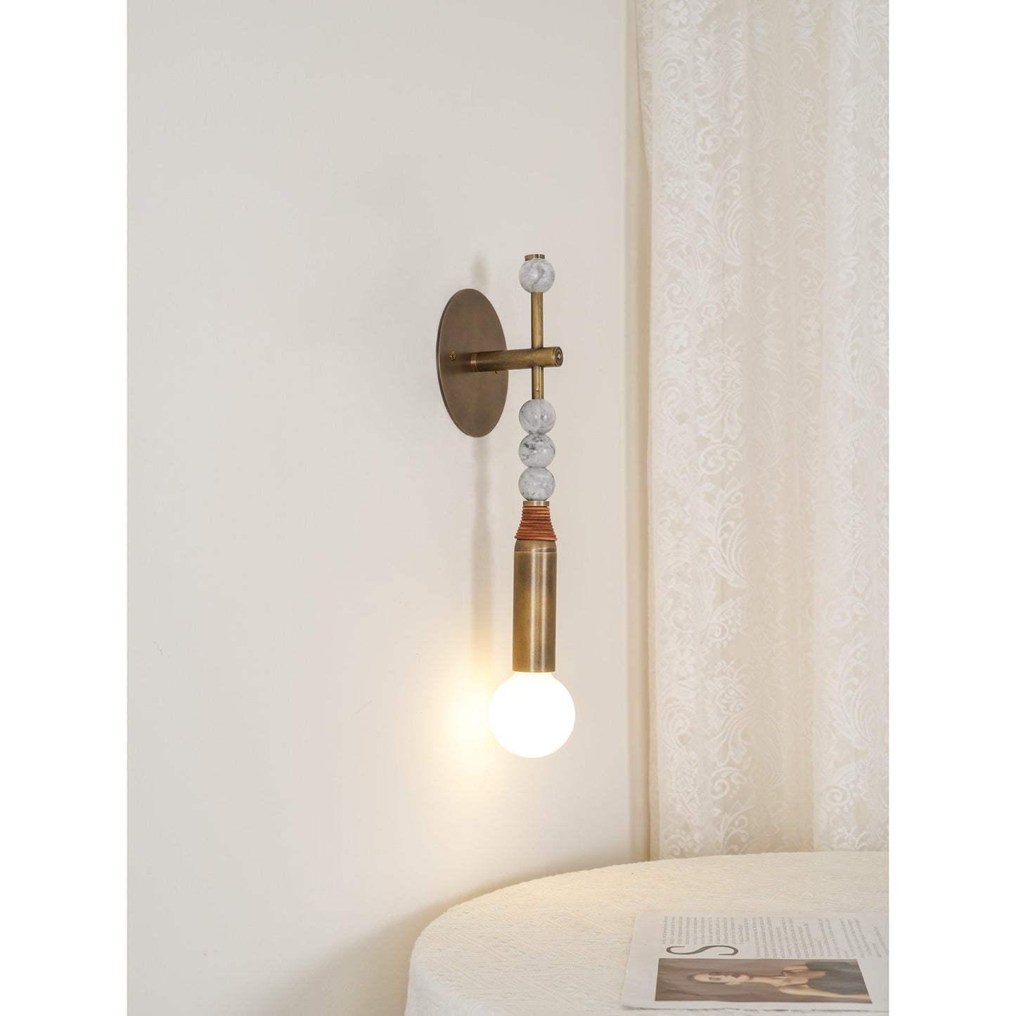 Steinbruch-Wandlampe