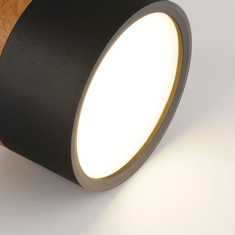 Button Wood Ceiling Light