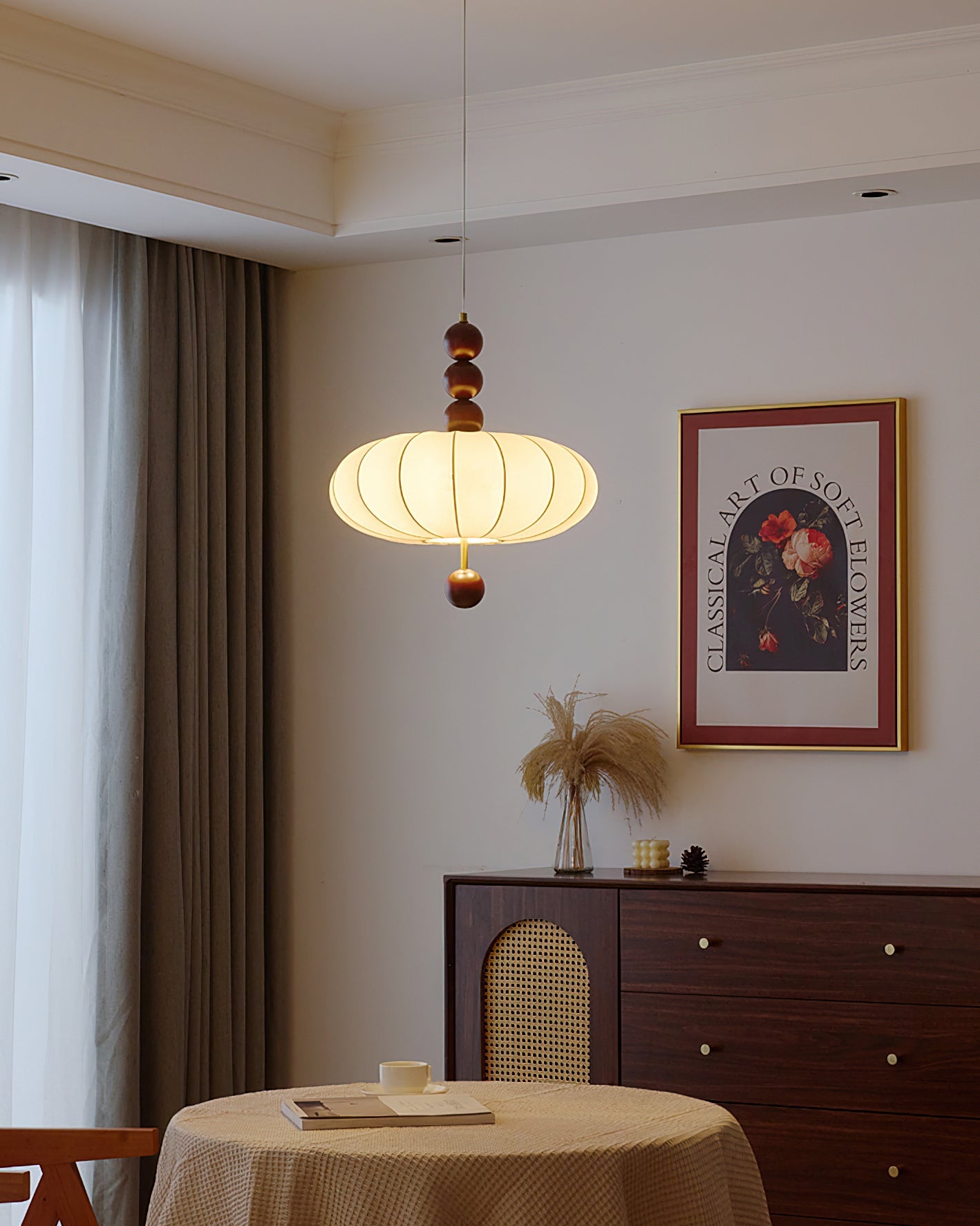 Abacus Fabric Pendant