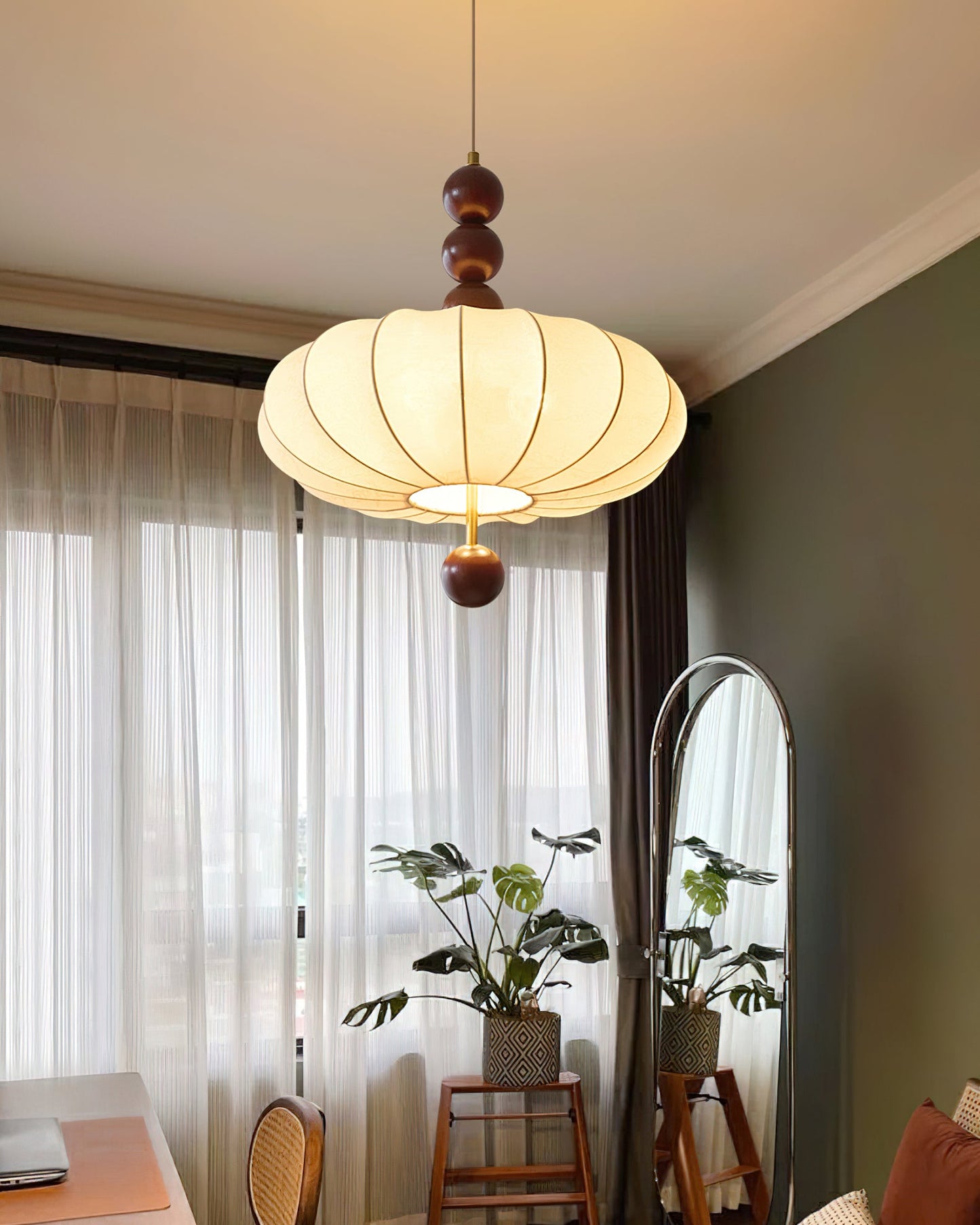 Abacus Fabric Pendant