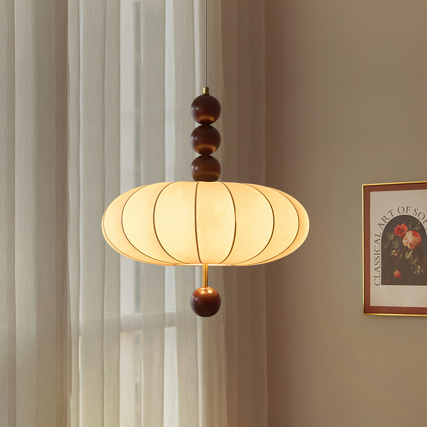 Abacus Fabric Pendant