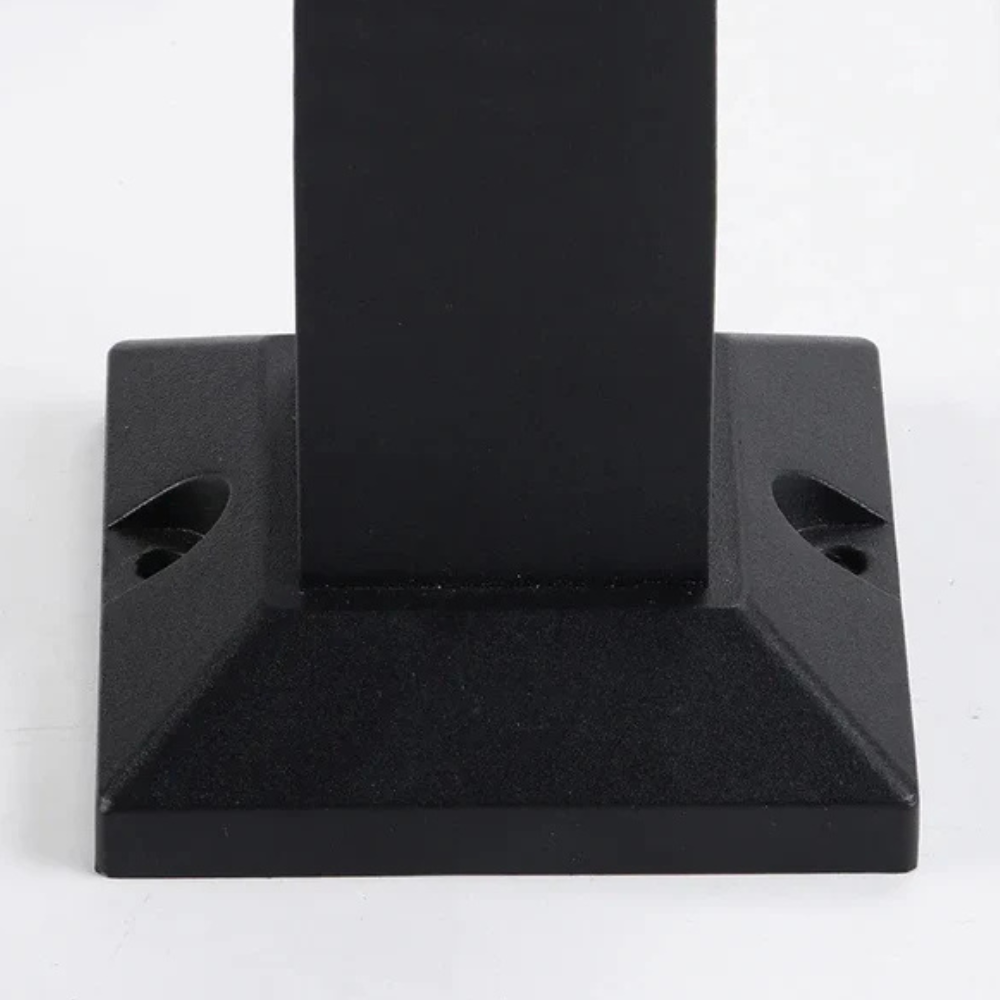 Sleek Black Entryway Post Light - Architectural Lighting for Driveway & Patio