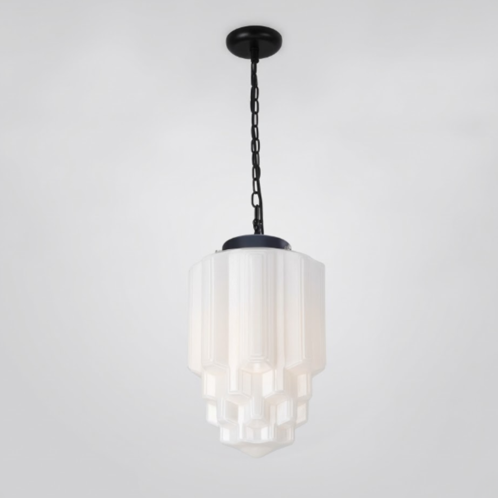 Architektur Mattglas Pendelleuchten-Serie — Minimalistischer Mattweißer Wandleuchter