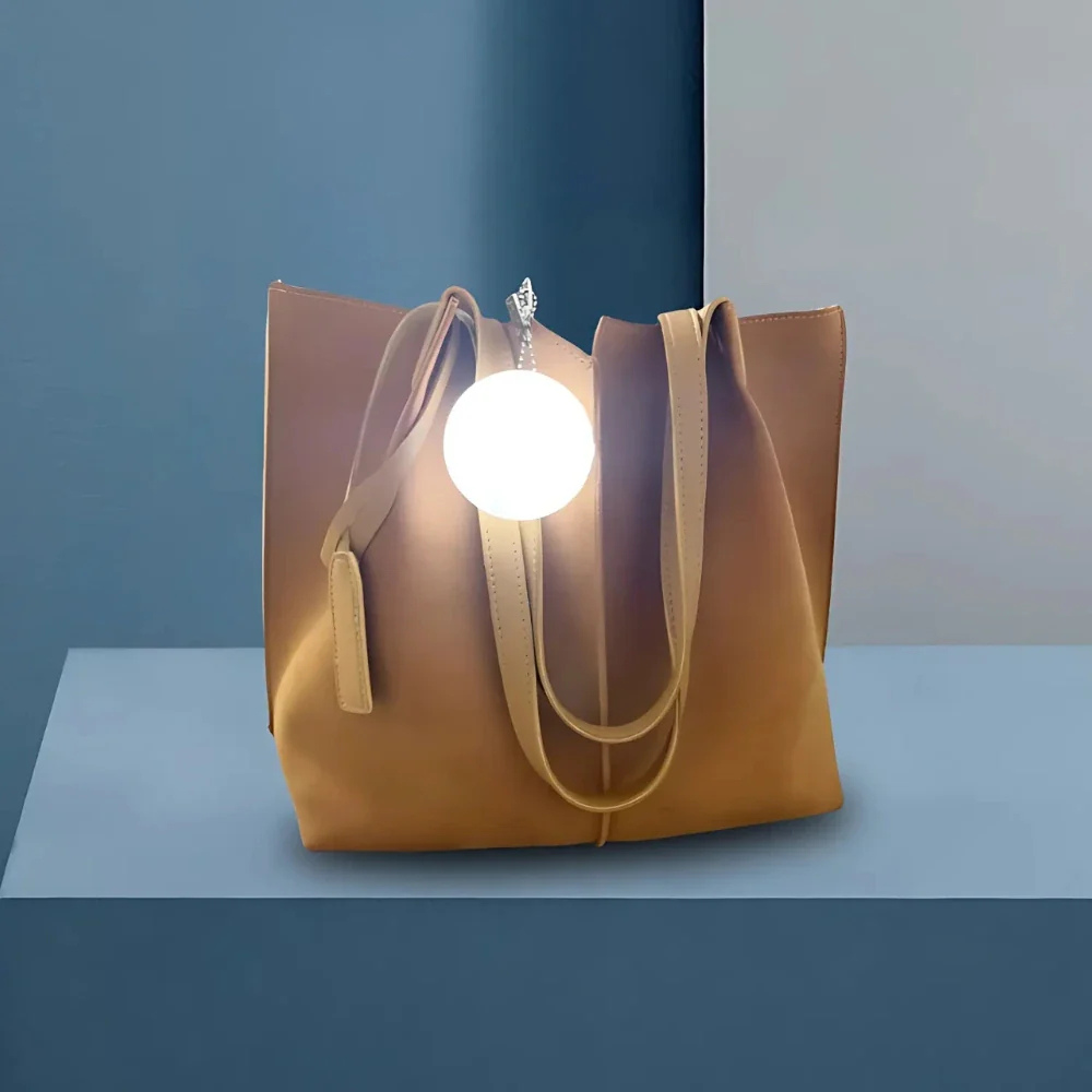 Porte-clés lumineux à LED pour sac - Lampe de poche portable et repère nocturne