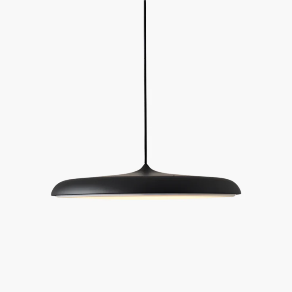 Saucer Ceiling Hanging Lamp with Metal Disc - Minimalist Nordic Decor