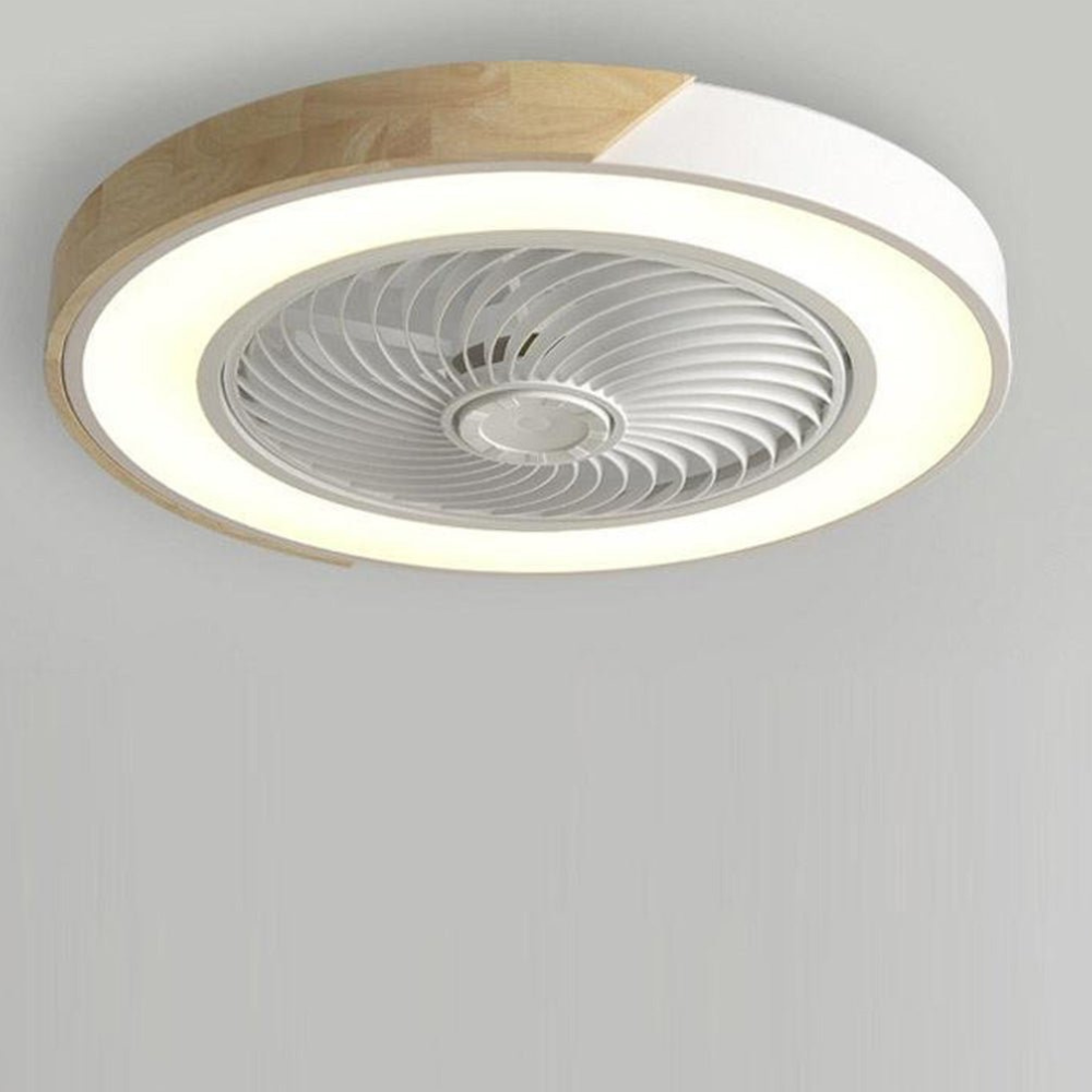 Deckenventilator zum Einbau mit Licht und Holzakzenten – Skandinavischer Stil