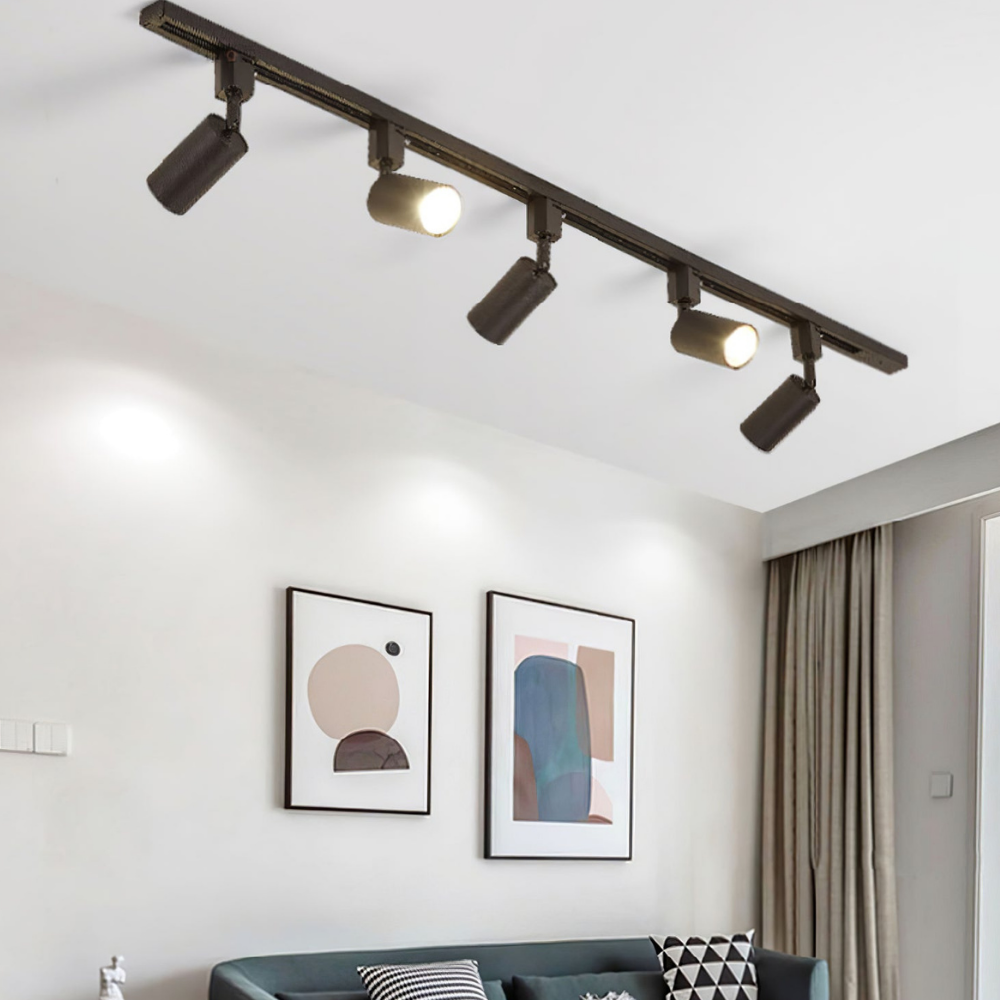 LED Track Lighting with Integrated LED and Adjustable Rail - Architectural Style