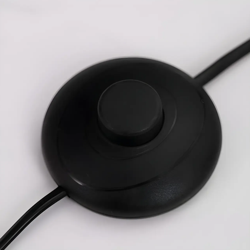 Verstellbare Stehlampe mit Marmorsockel und Glaskuppel – Mid-Century-Bogen