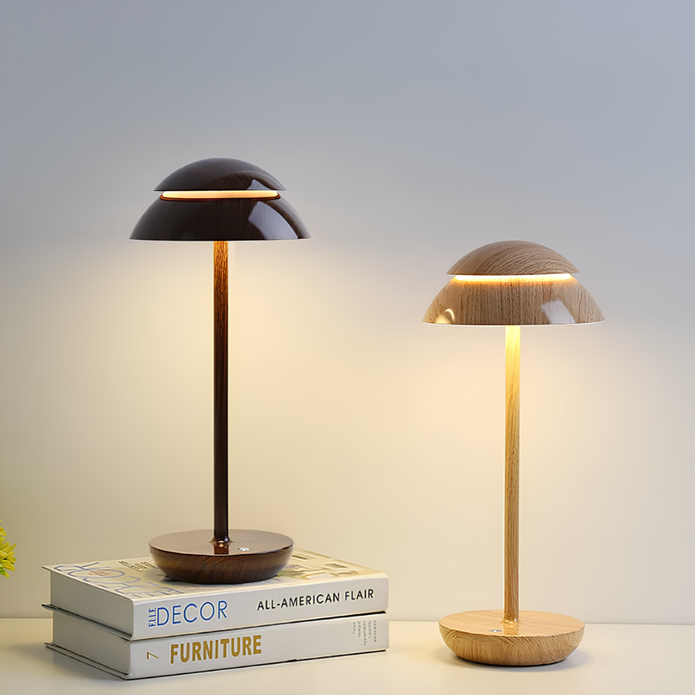 Lampe de table sans fil à LED minimaliste scandinave - Lumière rechargeable à intensité variable