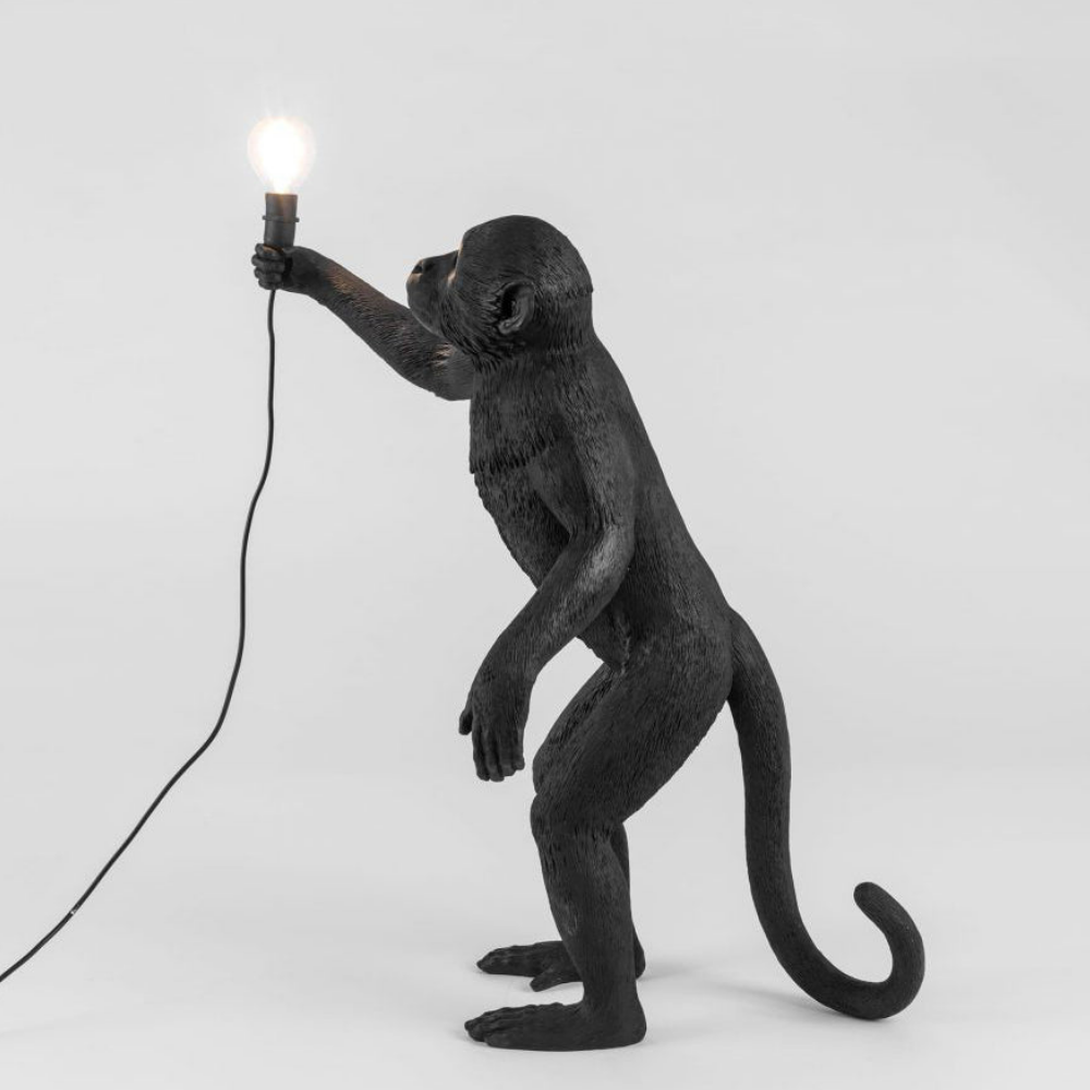 Verspielte Affen-Tischlampe – Skulpturale Tierkunst Schreibtischleuchte