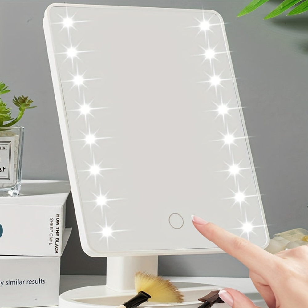 Led makeup mirror with Touch Control and Integrated LED - Modern Minimalist