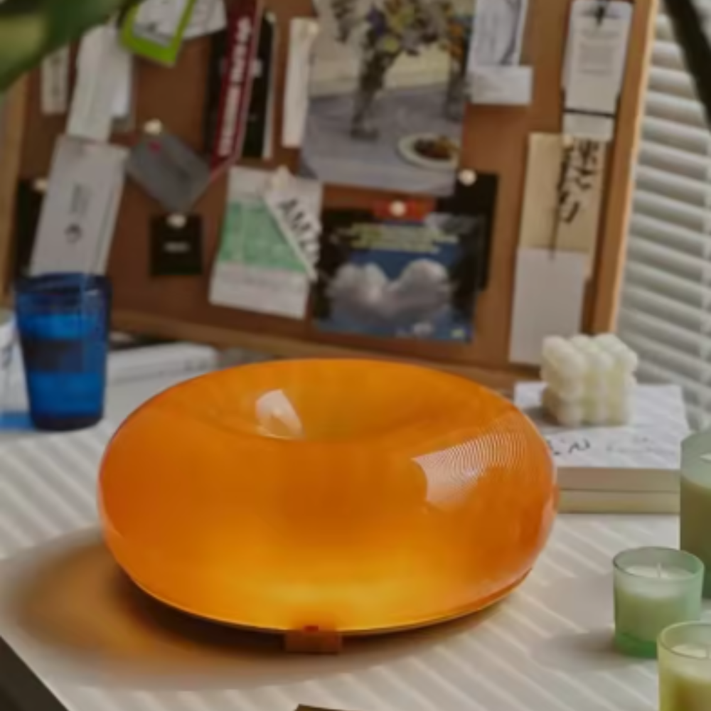 Donut Table Lamp and Wall Sconce Touch Control - Modern Mid Century