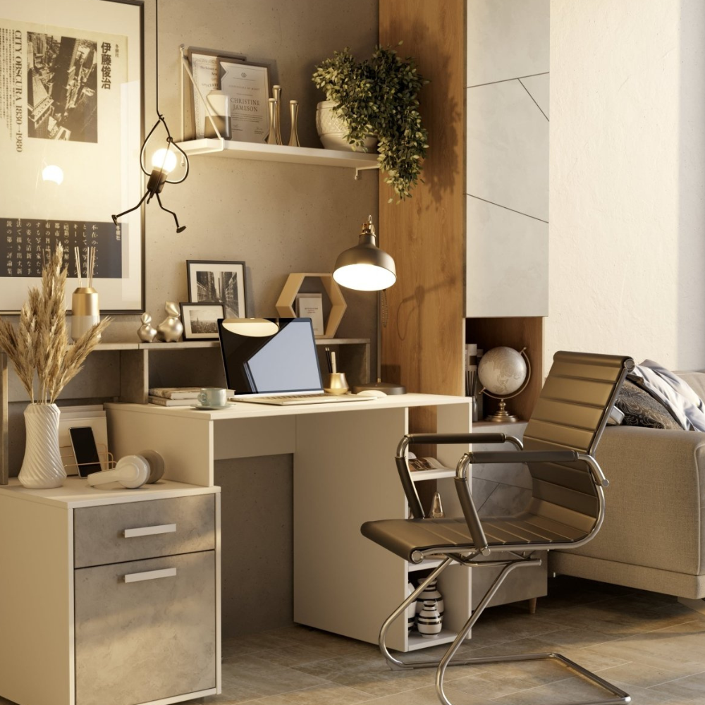 Pendelleuchte mit Eisenfigur-Rahmen – Modern Mid Century Industrial