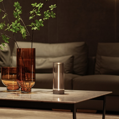 Modern Cylinder LED Lamp - Cordless Magnetic Rechargeable Accent Light
