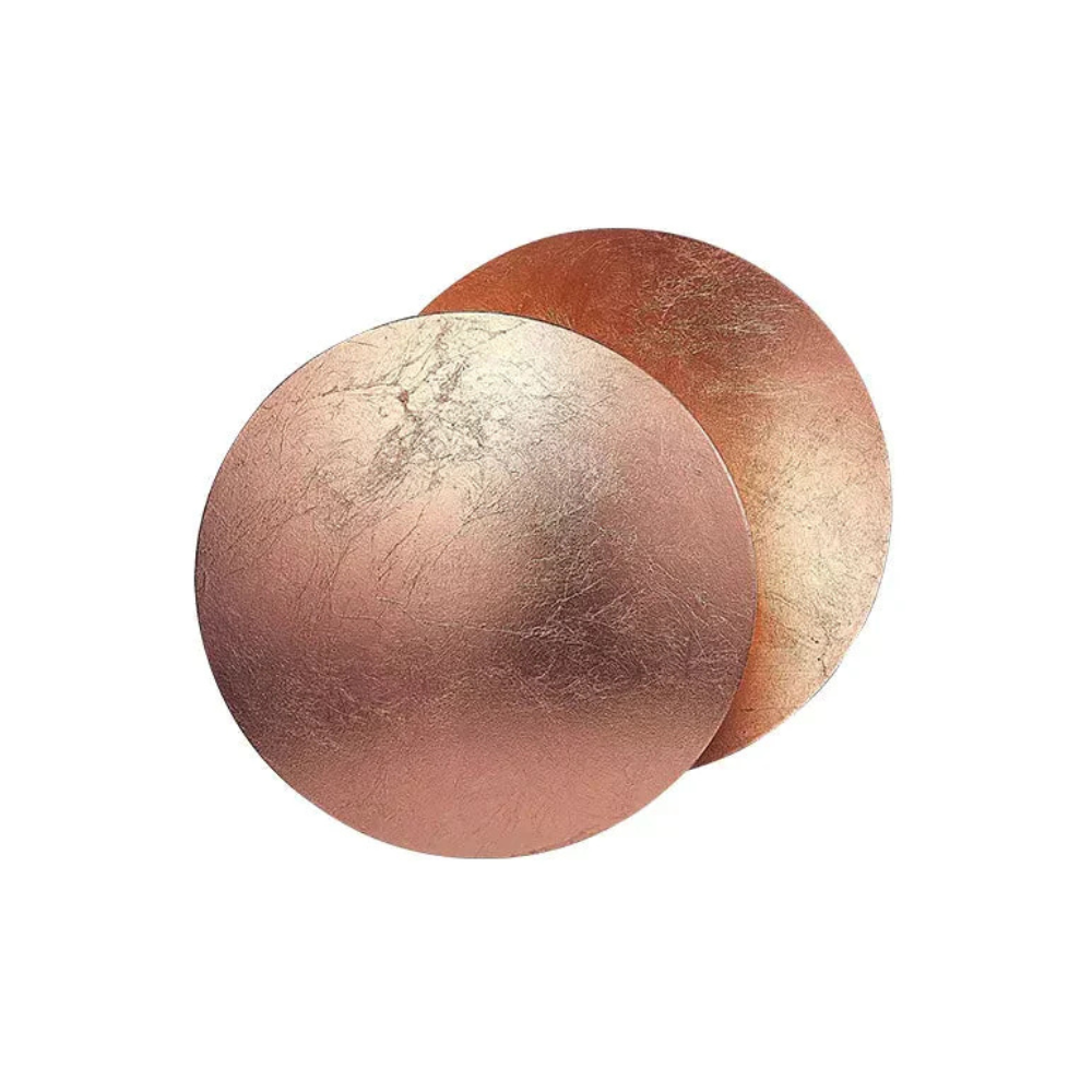 LED Lunar Eclipse Wall Sconce - Round Metal Backlit Halo Accent Lamp