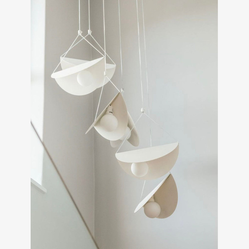Modern Artistic Multi-Head Chandelier Light - Floating Curved Hanging Light