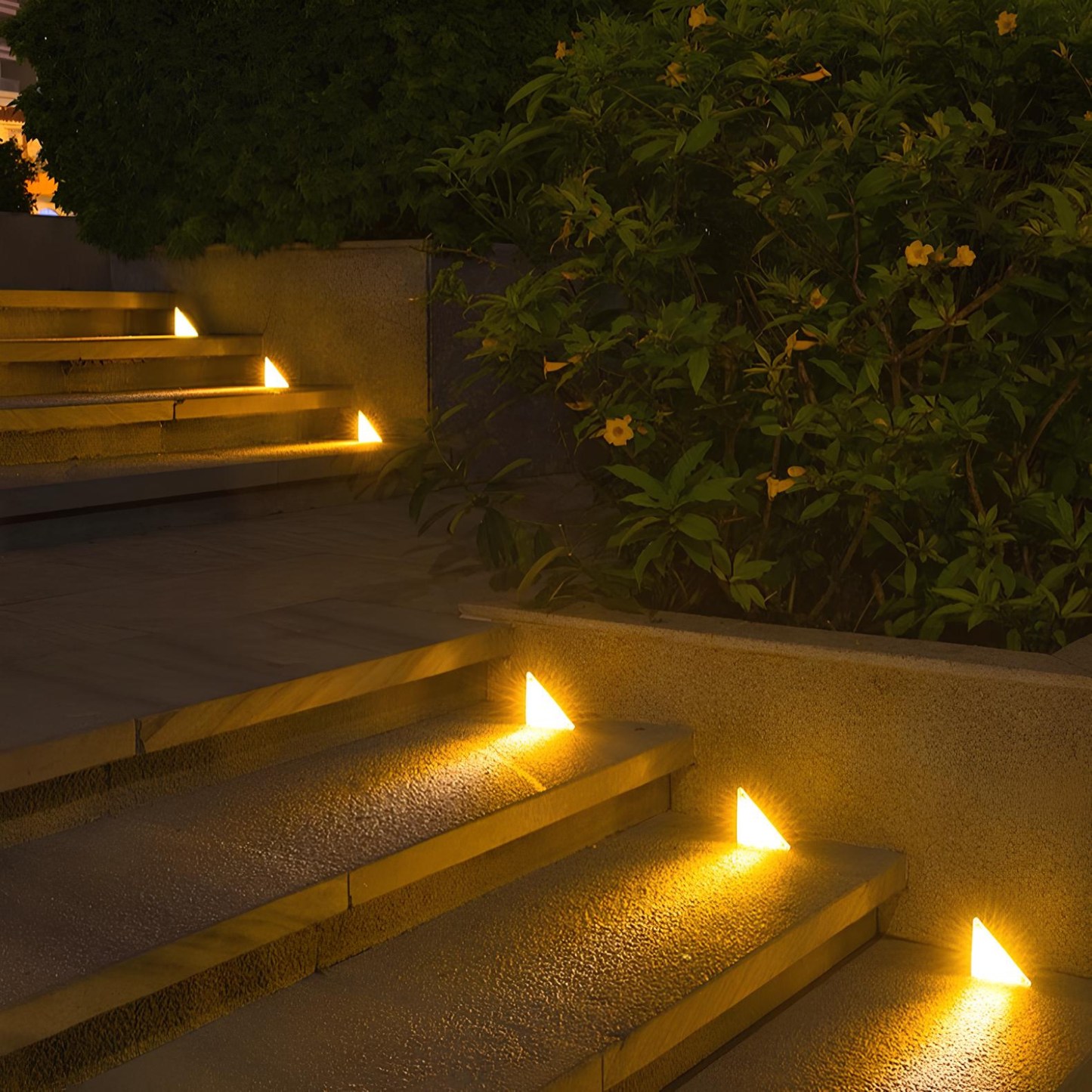 Solar Powered Stair Lights for Outdoor & Indoor