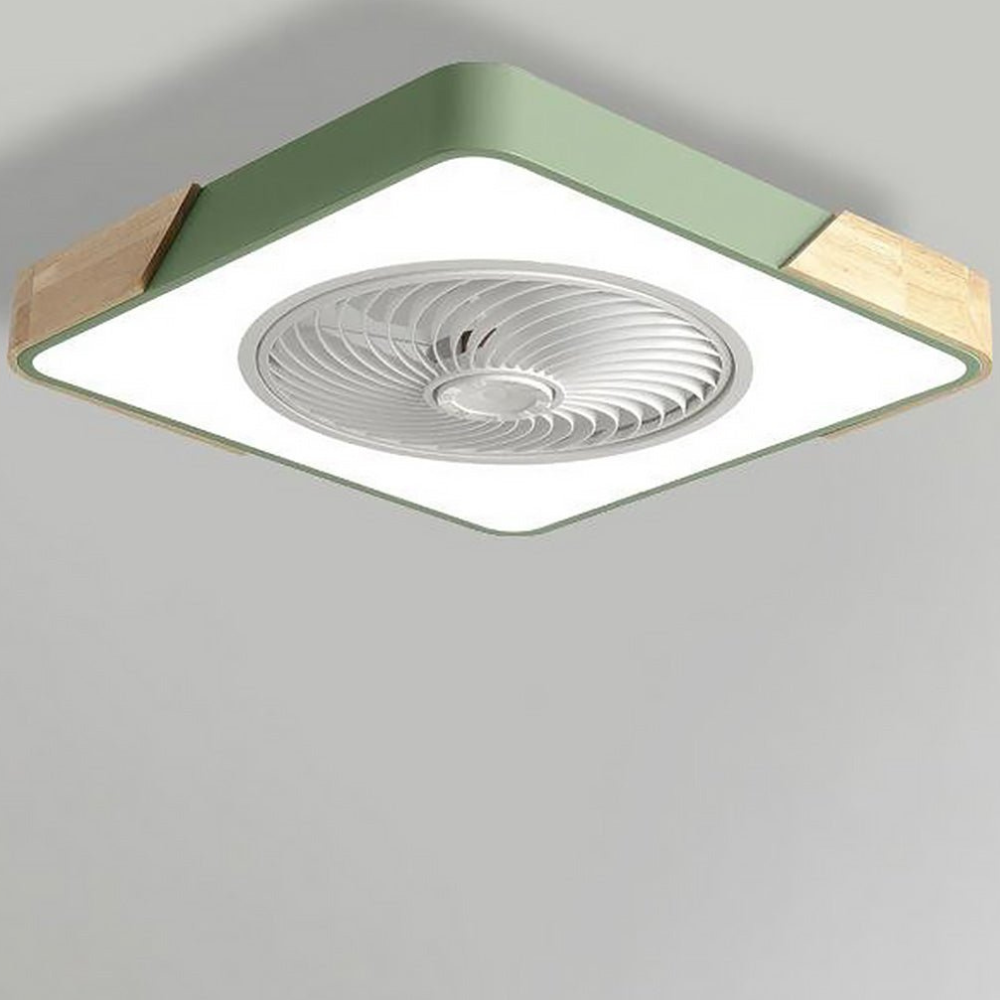Deckenventilator zum Einbau mit Licht und Holzakzenten – Skandinavischer Stil