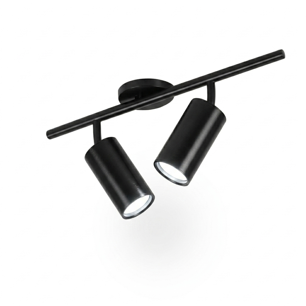 LED-Schienenbeleuchtung mit verstellbaren radialen Spotlights – Modern Industrial