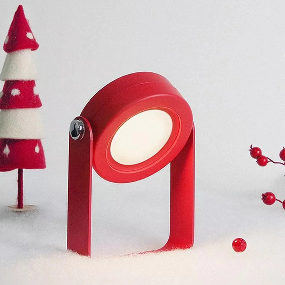 Folding LED Night Light Lantern - USB Rechargeable Timber Accents Lamp