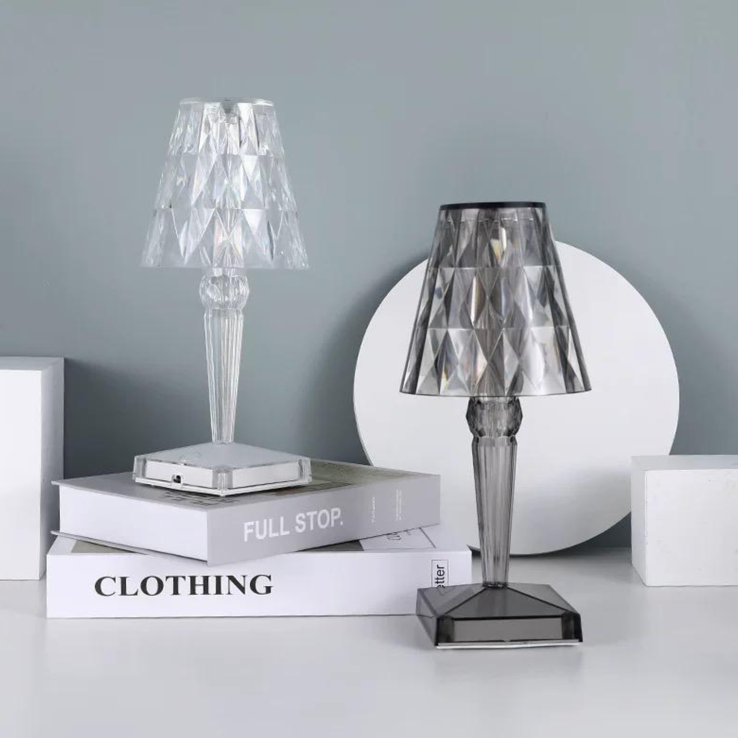 Rechargeable Cordless Crystal LED Lamp