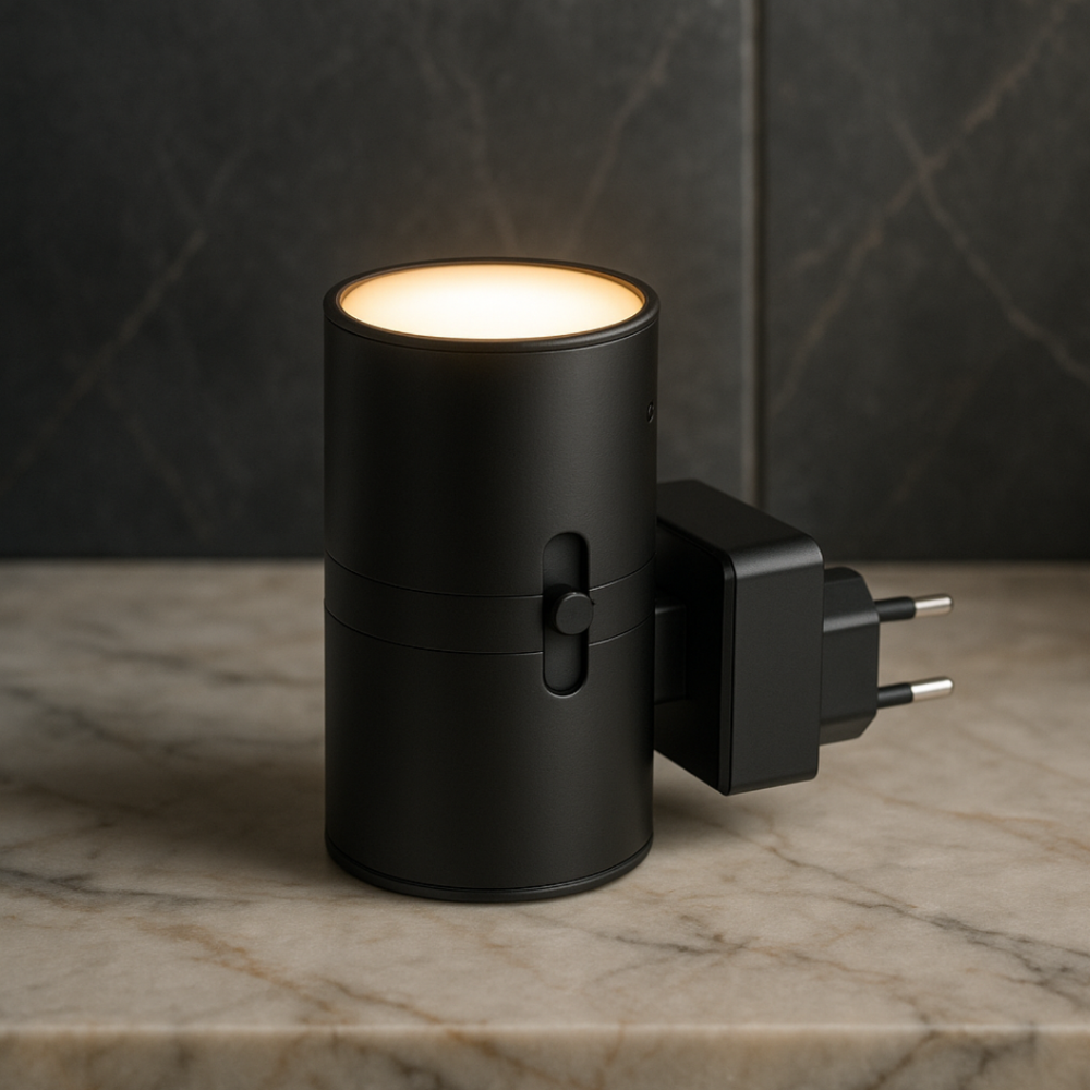 Plug In LED Night Light Wall Sconce - Dual Direction Cylinder