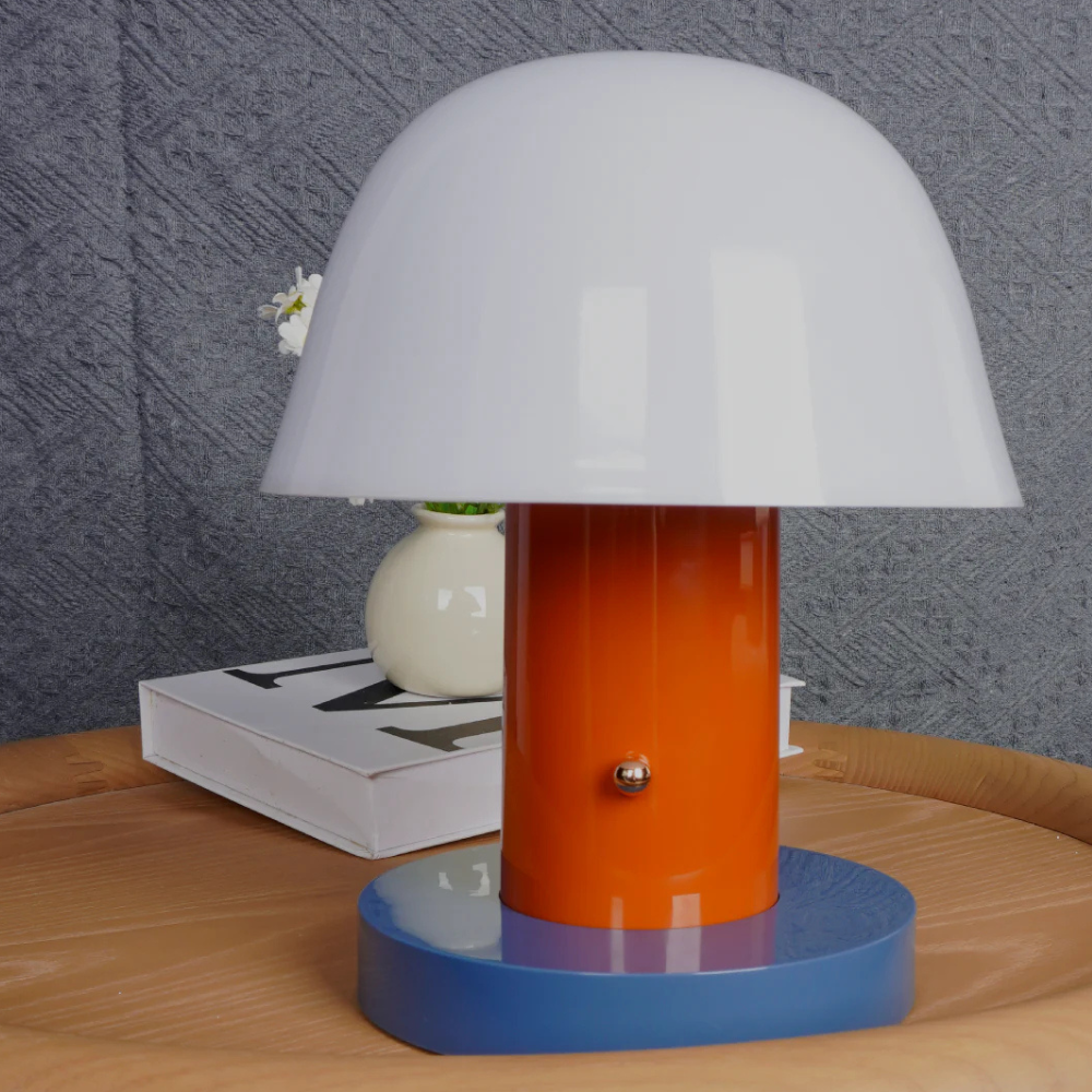 LED Table Lamp with USB Port and Touch Dimmer - Mid Century Danish Style