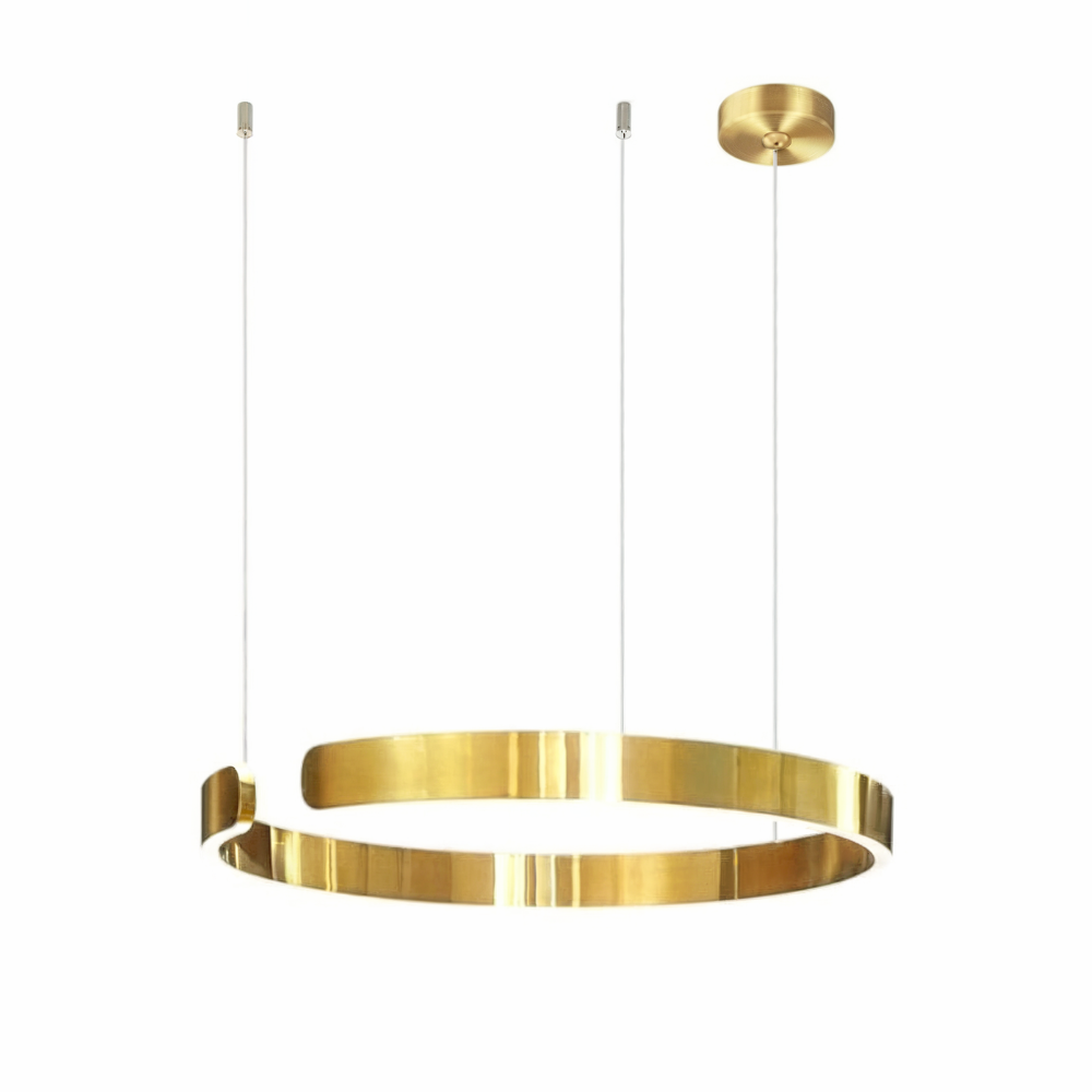 Plafonnier LED avec câble réglable - Design contemporain en anneau