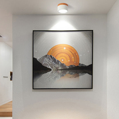 Button Wood Ceiling Light