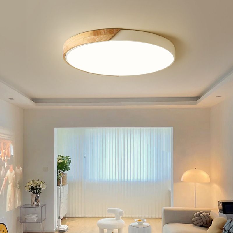Splice Wood Flush Mount