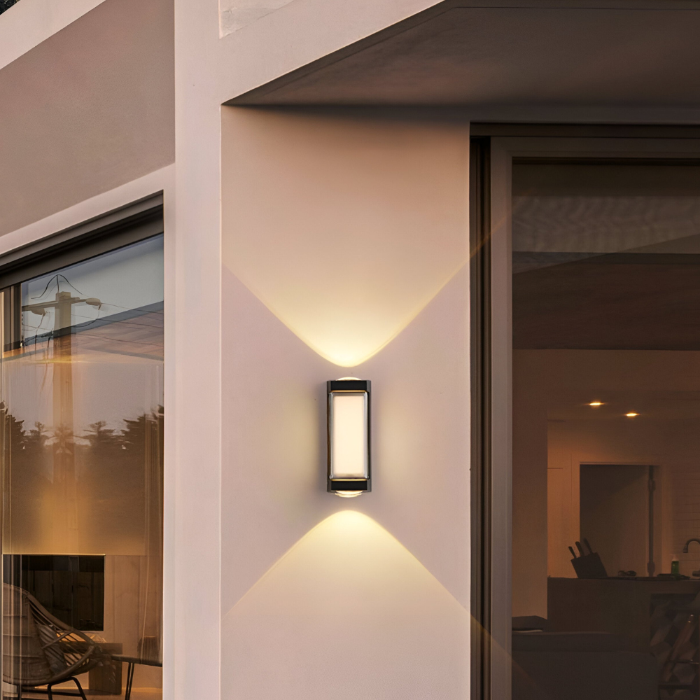 Außen-LED-Verandaleuchten mit integrierter LED und mattierter Acryllinse