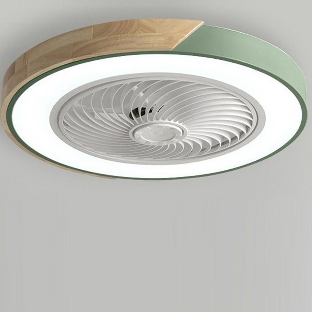 Deckenventilator zum Einbau mit Licht und Holzakzenten – Skandinavischer Stil