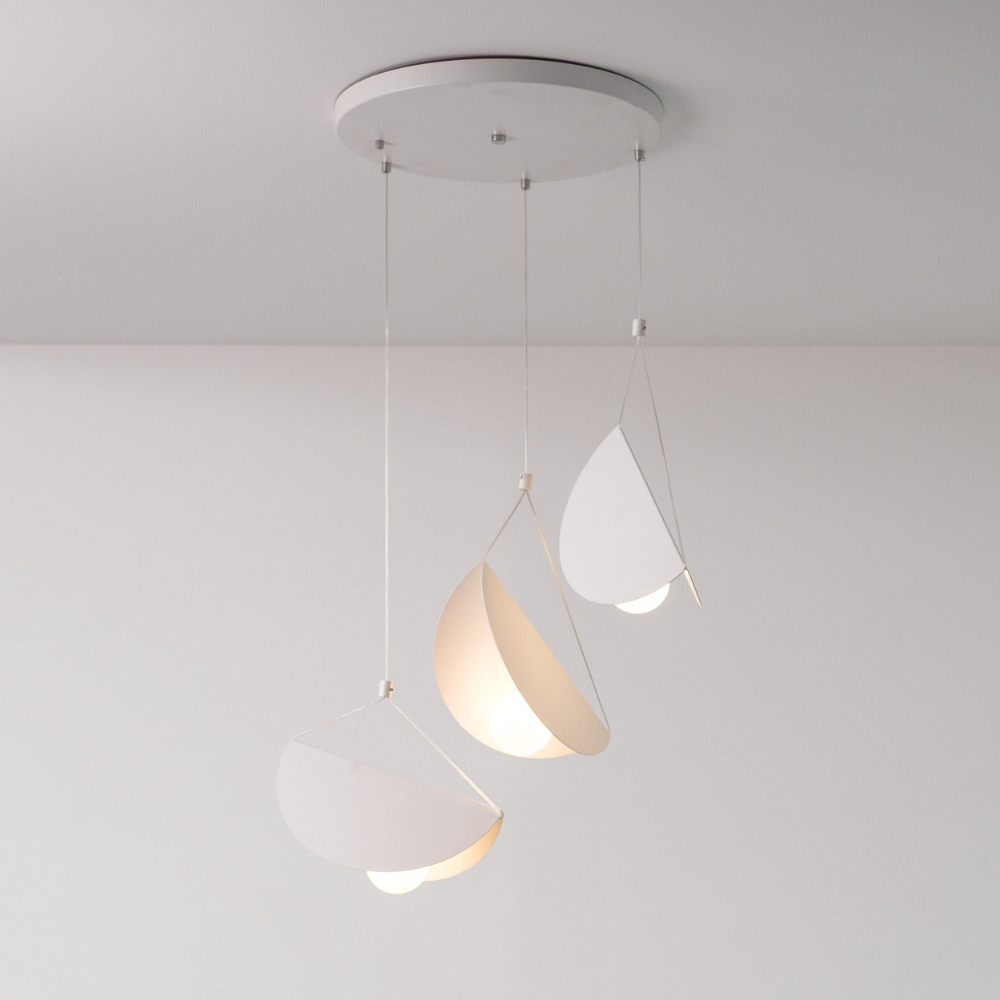 Modern Artistic Multi-Head Chandelier Light - Floating Curved Hanging Light