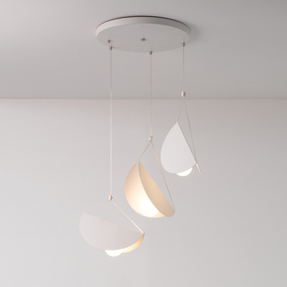 Modern Artistic Multi-Head Chandelier Light - Floating Curved Hanging Light