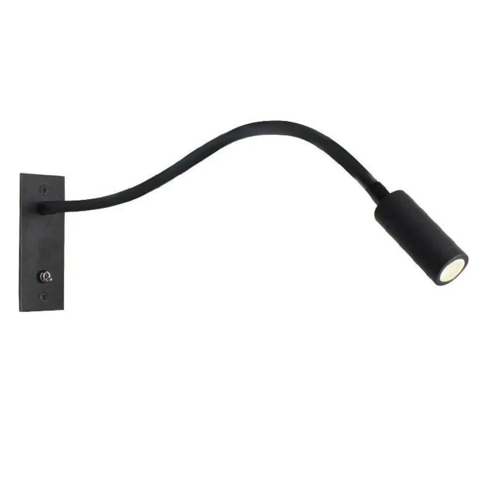 Modern Flexible Gooseneck Wall Light - Minimalist Adjustable Reading Sconce