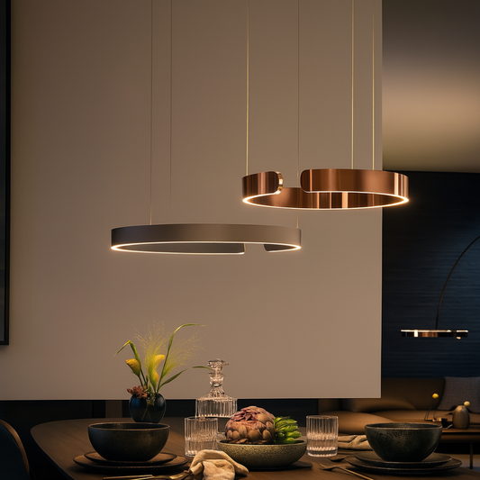 LED-Deckenleuchte mit verstellbarem Kabel – Zeitgemäßes Ringdesign