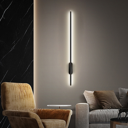 Modern Minimalist Linear LED Wall Sconce - Slim Vertical Wall Lamp