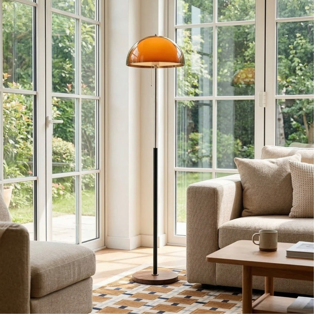 Modern Floor Lamp for Bedroom and Living Room - Mid-Century Retro Design