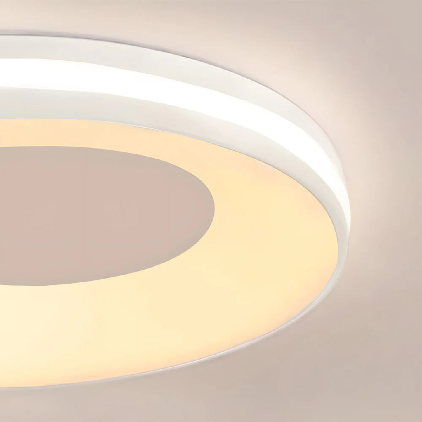 Plafonnier rond moderne - Montage affleurant peu profond