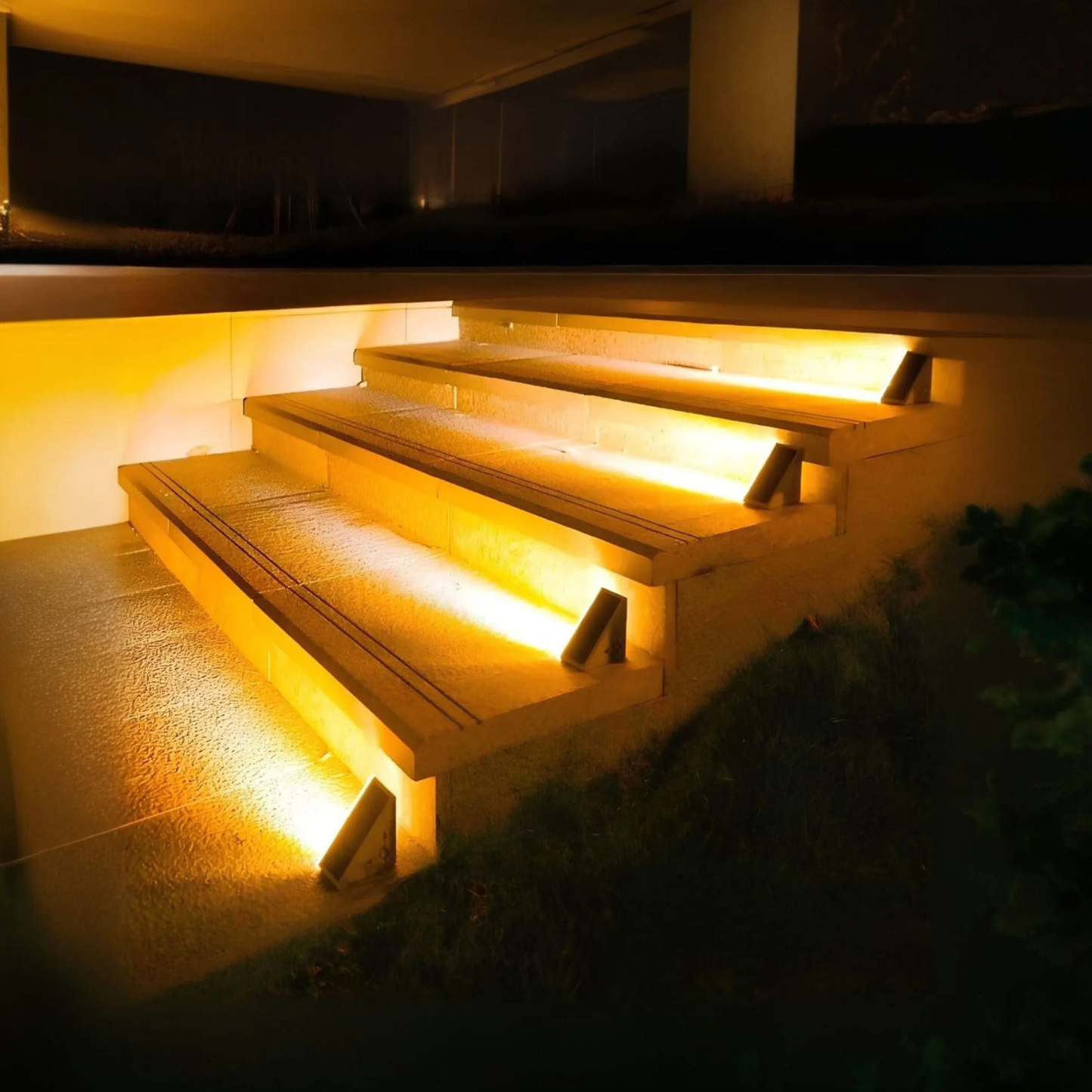 Solar Powered Stair Lights for Outdoor & Indoor
