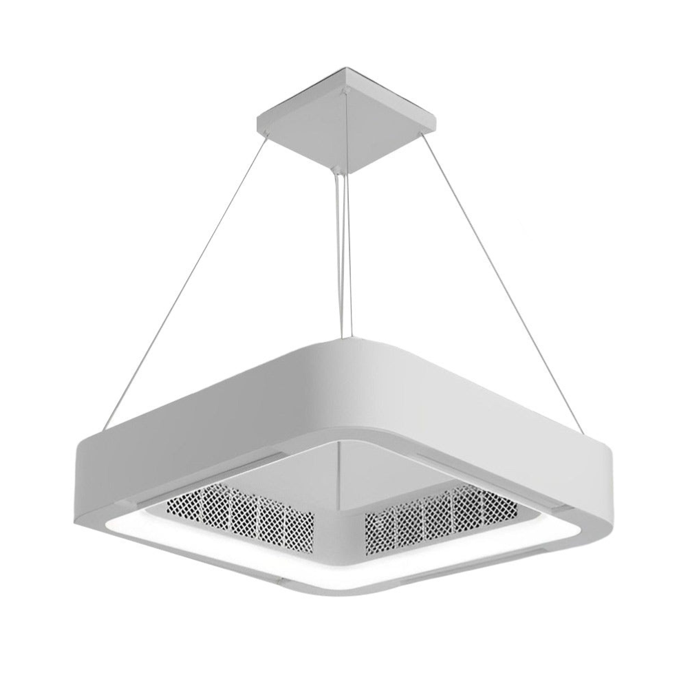 Ceiling Fan with Light and Bladeless Internal Ventilation - High-Modern Style