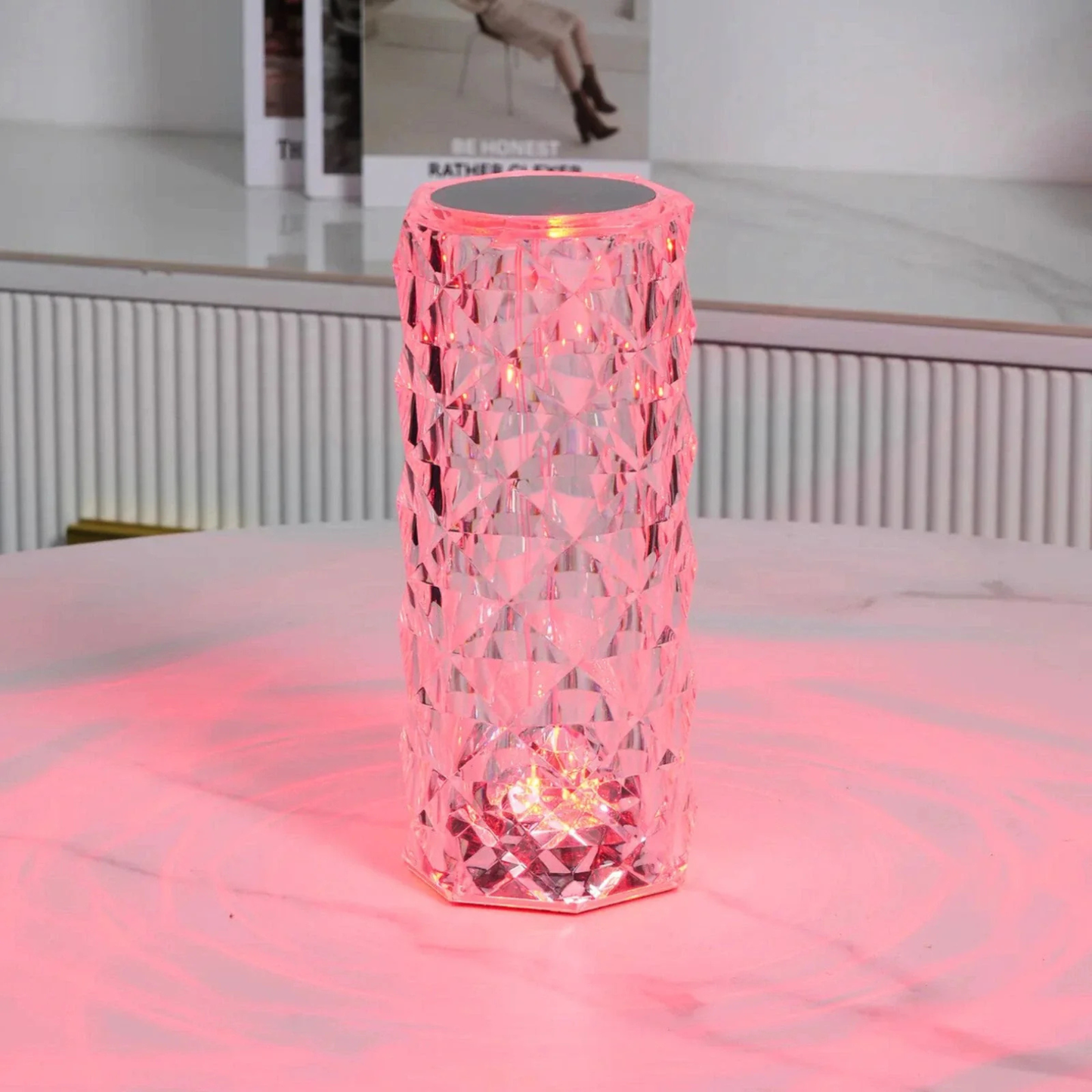 Sparkling Crystal Pattern Touch Lamp