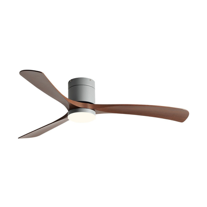 LED Ceiling Fan with Low Profile Design and Reversible DC Motor - Nordic Style